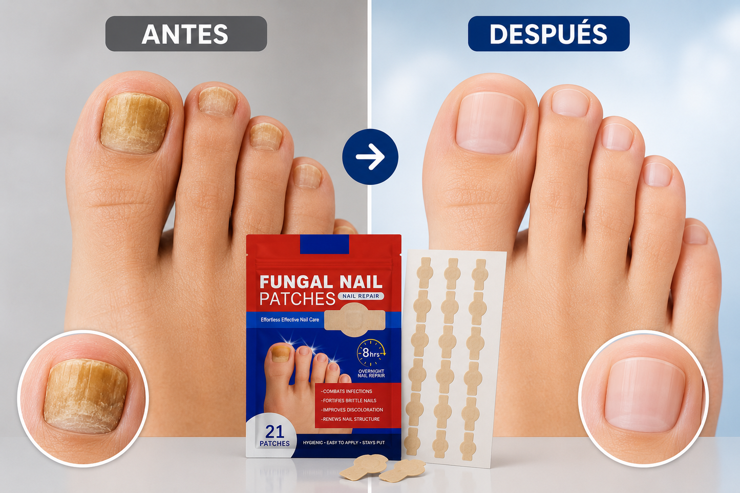 Parches Nocturnos Para Uñas