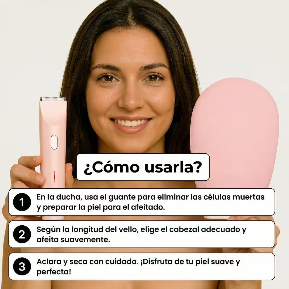Afeitadora Facial y Corporal 2 en 1