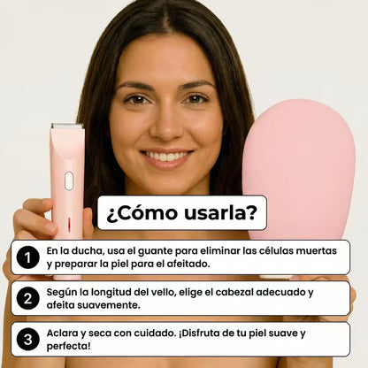 Afeitadora Facial y Corporal 2 en 1