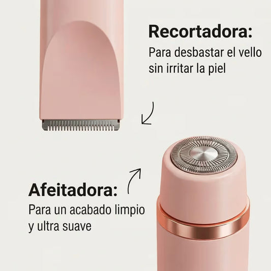 Afeitadora Facial y Corporal 2 en 1